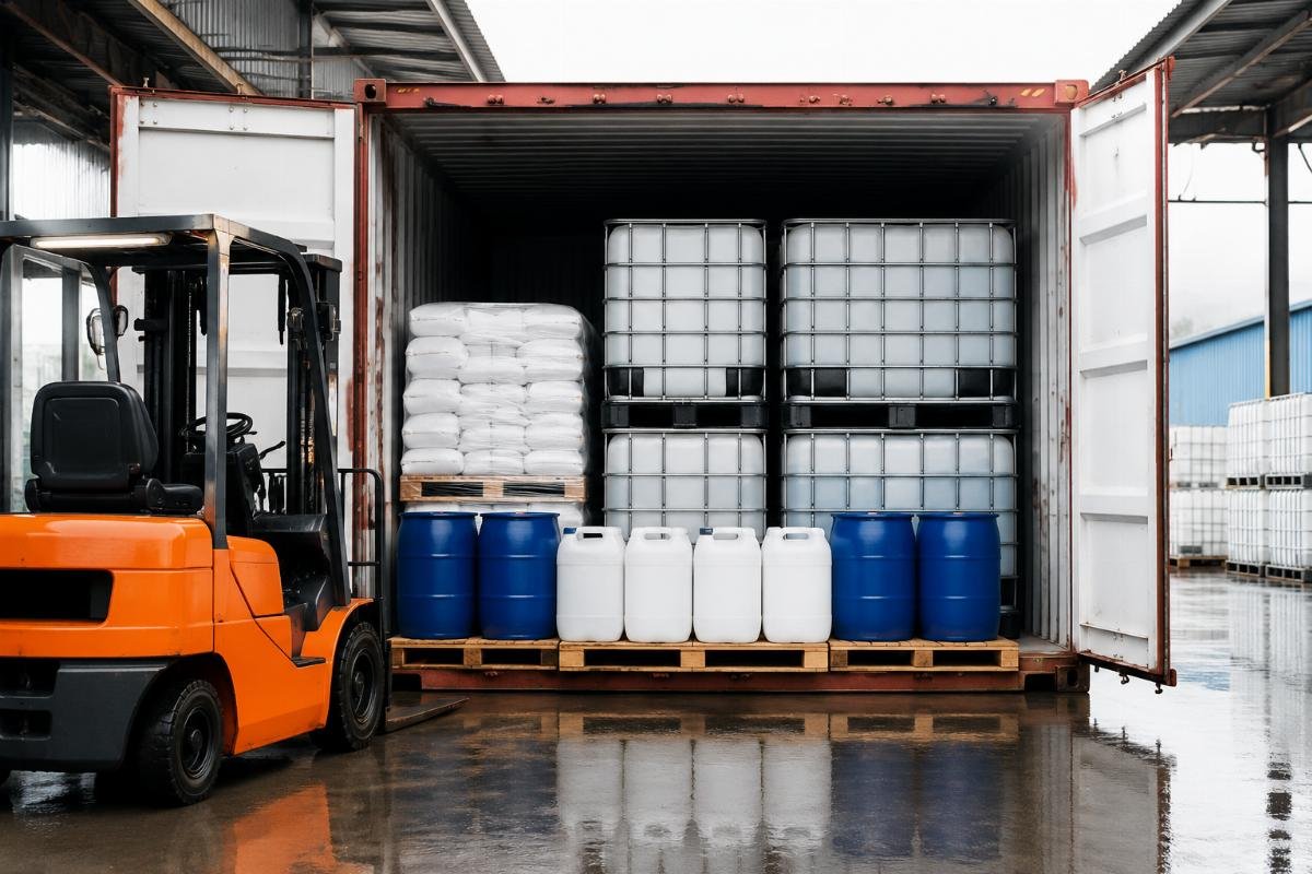 Consolidated container logistics for multi-additive procurement Mixed-container additive shipments reducing logistics costs
