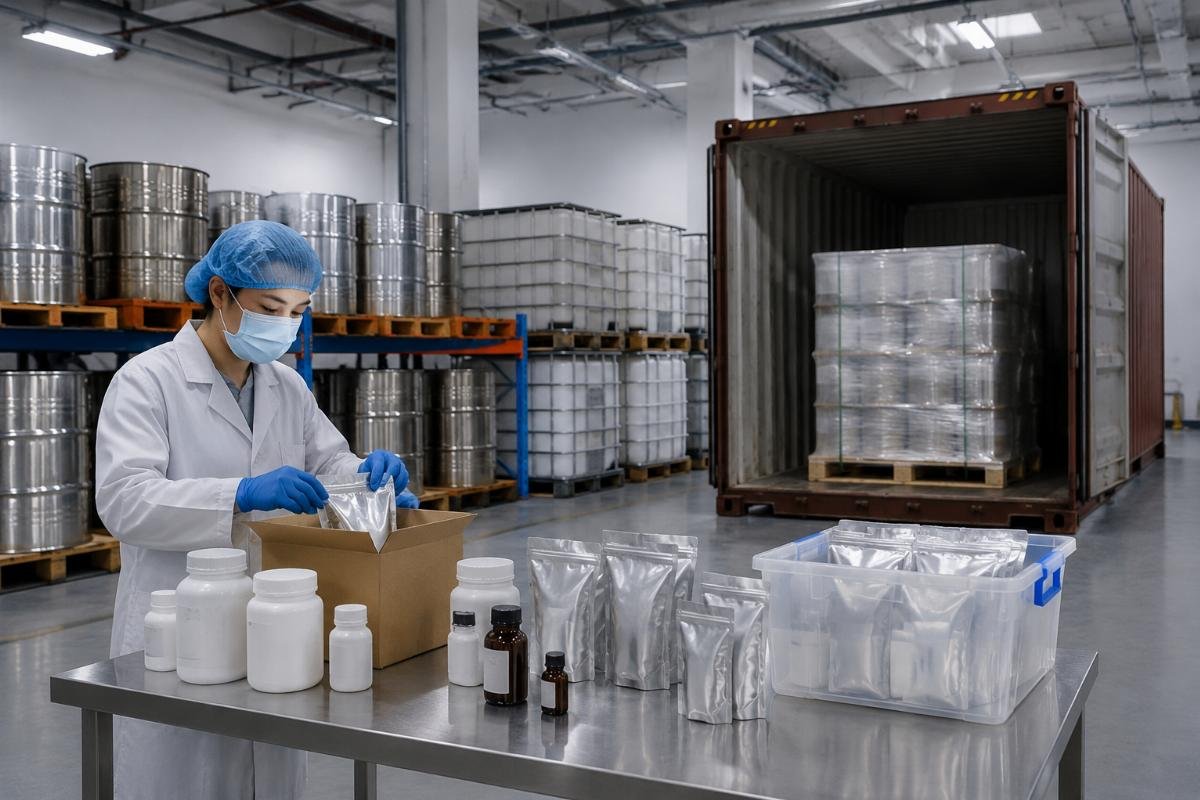 Low MOQ chemical trial logistics consolidation