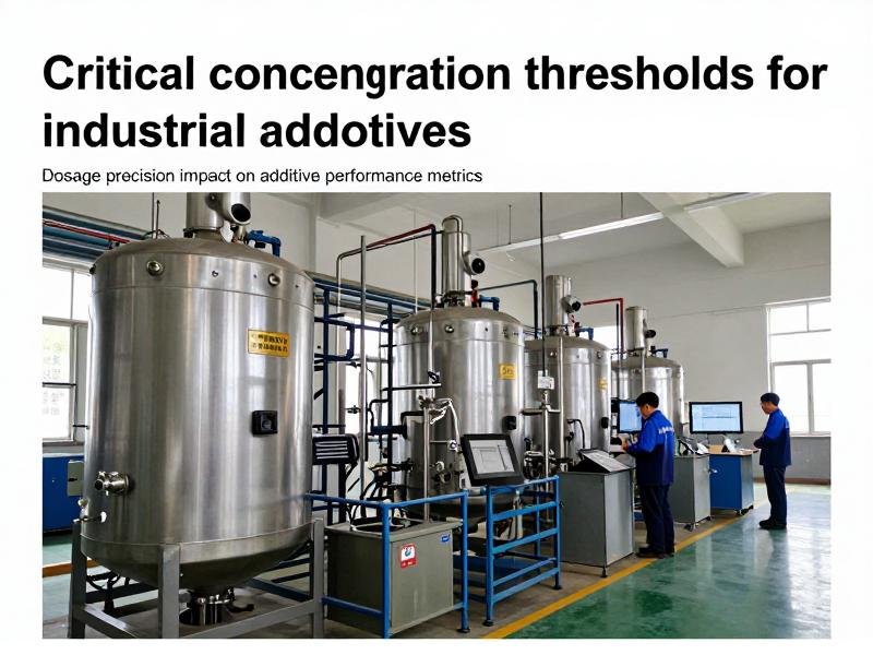 Critical concentration thresholds for industrial additives