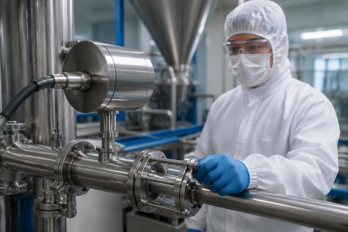 In-line spectrometer checks for food additive batch consistency Spectrometer monitoring in production