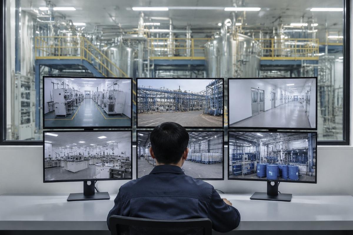 Real-time factory environmental monitoring interface