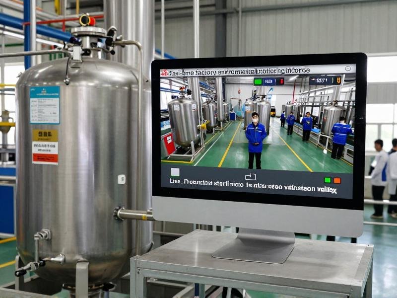 Real-time factory environmental monitoring interface