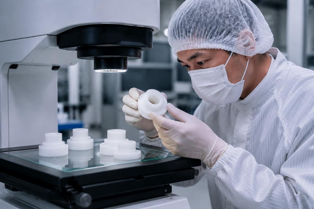 CNC cutting quality inspection for medical materials