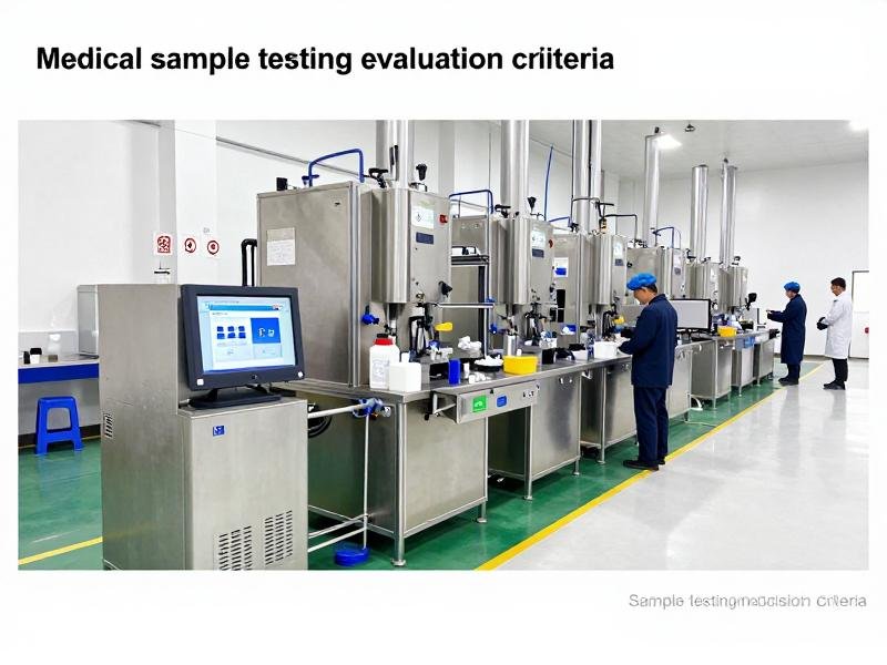 Medical sample testing evaluation criteria