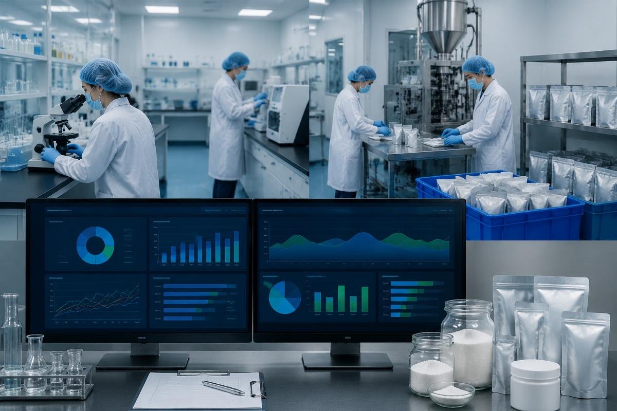 Small-batch food additive compliance dashboard