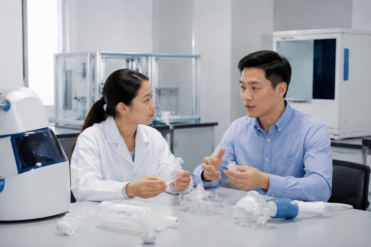 Medical equipment sample testing follow-up consultation
